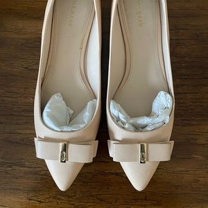 Cole Haan Elsie Bow Skimmer Flat in Nude